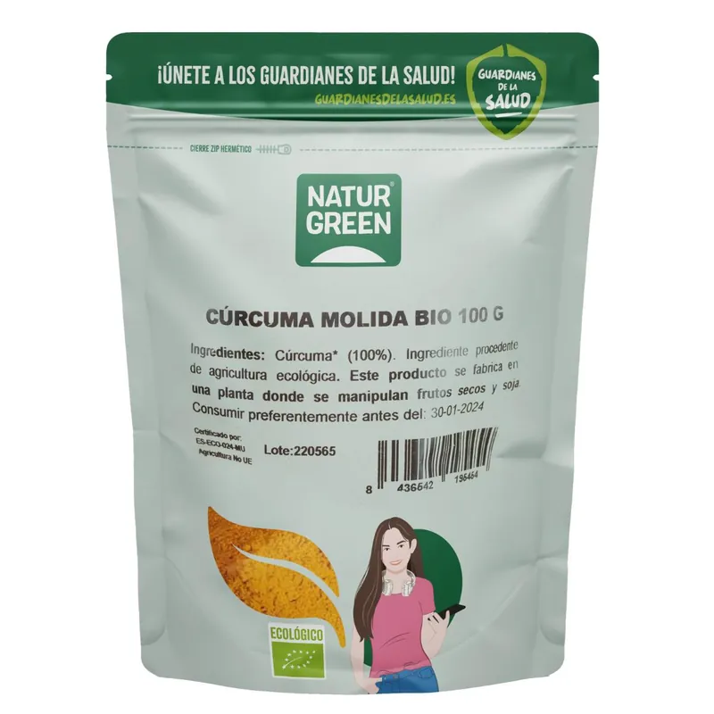Descuento Cúrcuma Molida Bio 100 g NaturGreen