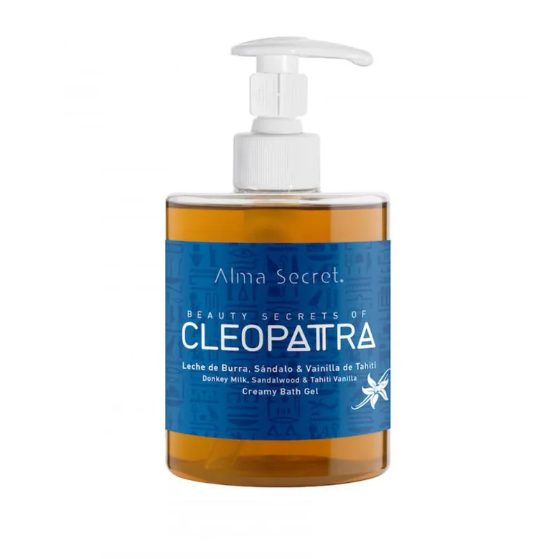 Disponible Ahora Gel de baño Sándalo y Vainilla de Tahití Cleopatra Alma Secret 500 ml