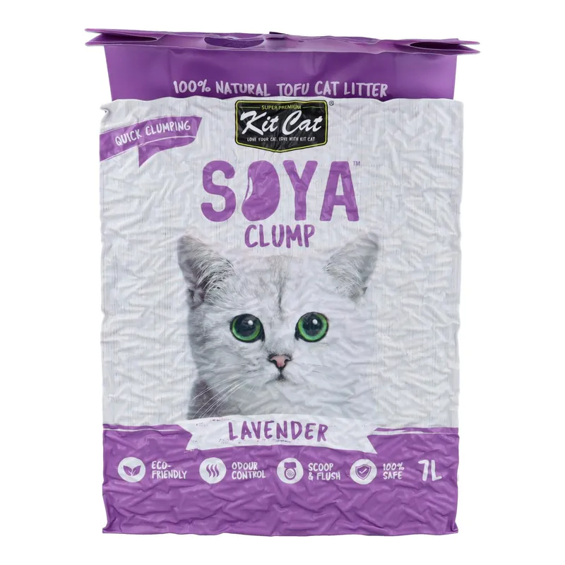 Edición Limitada Kit Cat Arena Eco SoyaClump - Lavender 7 L Arena para gatos