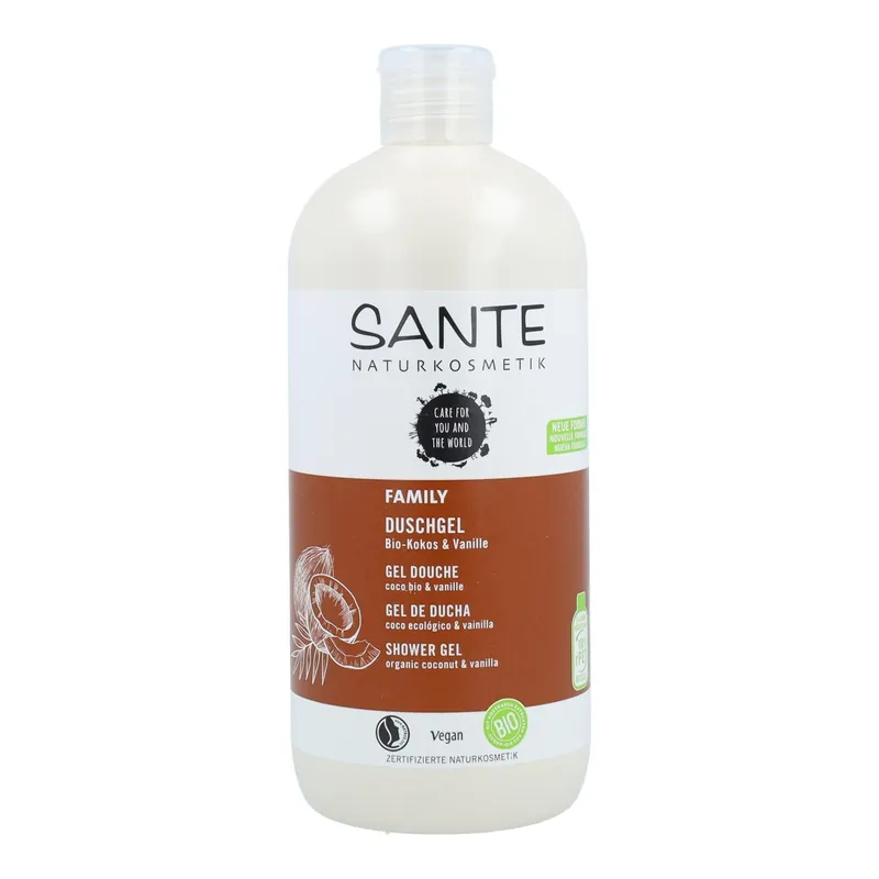 Precio Reducido Gel de baño bio Coco y Vainilla Sante 500ml