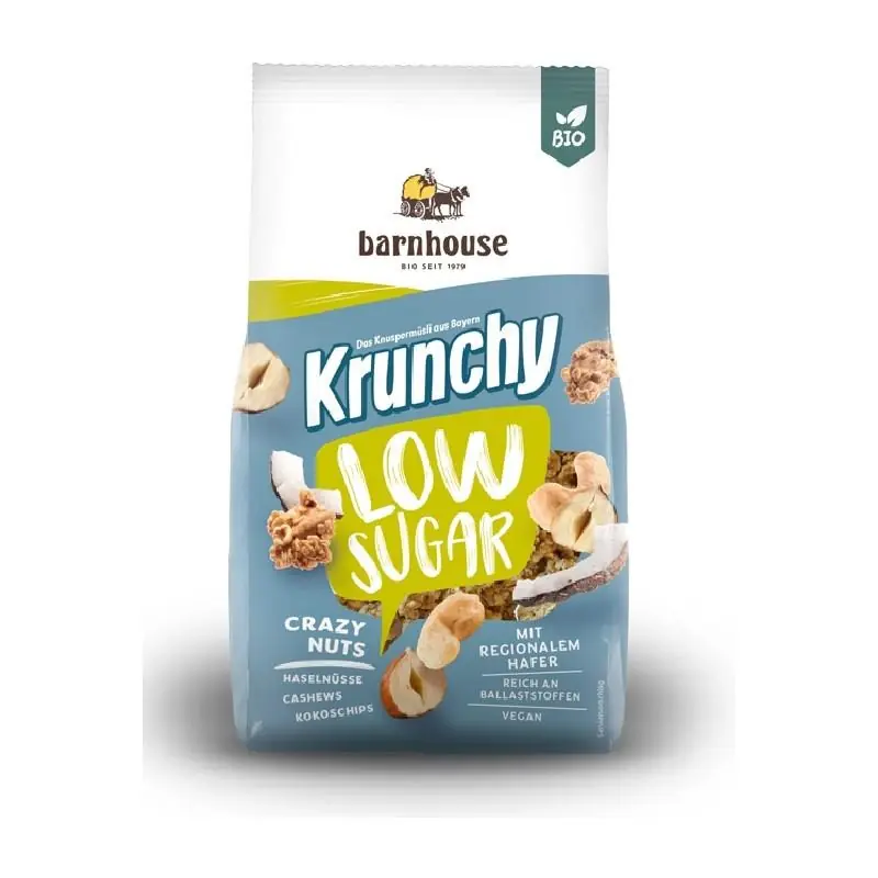 Muesli Krunchy de Avena con Frutos Secos bajo en azúcar Barnhouse 375 g Solo Por Tiempo Limitado