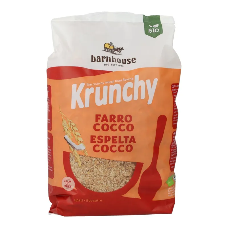 A Buen Precio Muesli Krunchy de Trigo de Espelta y Coco BIO Barnhouse 600 g