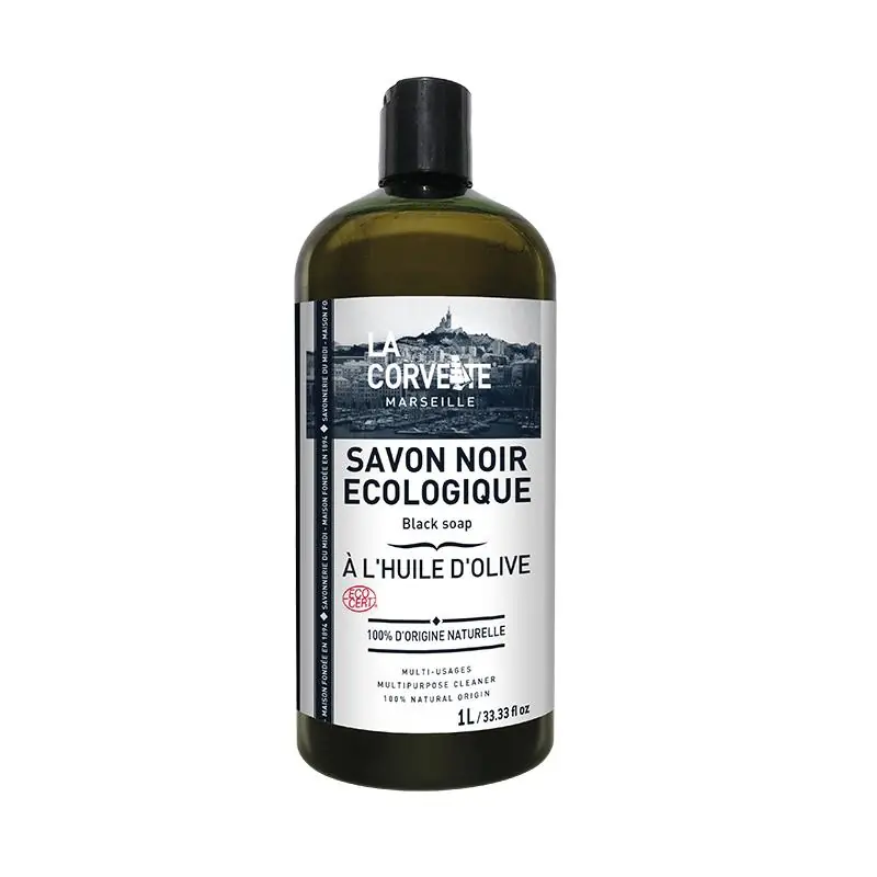 Premium Jabón líquido Negro Oliva Bio La Corvette 1 L