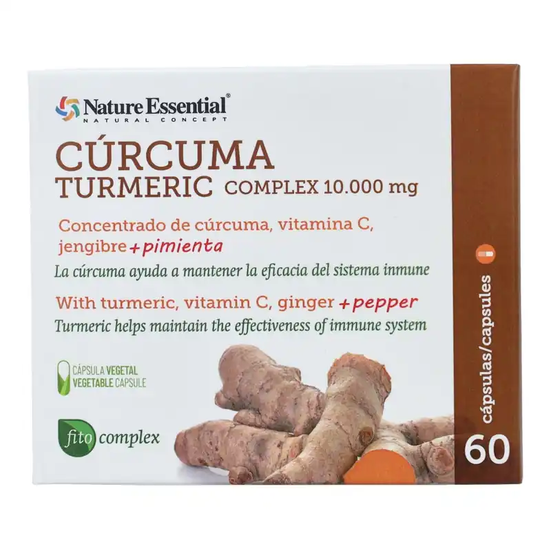 Envío Gratis Cúrcuma complex Nature Essential 10000 mg, 60 cápsulas