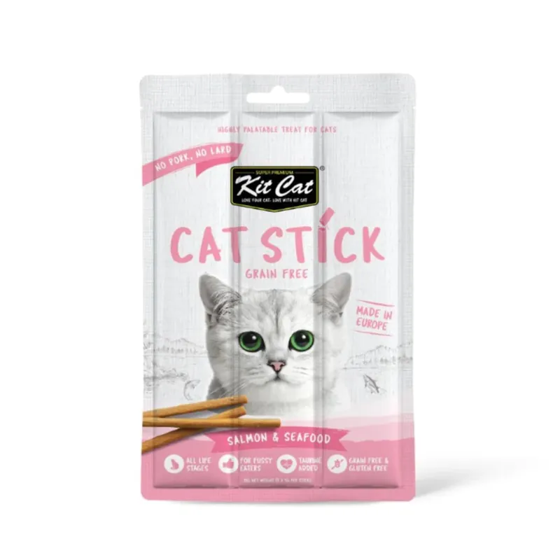 Artesanal Kit Cat Cat Stick - Salmón & Seafood 15 g Snack semihúmedo para gatos