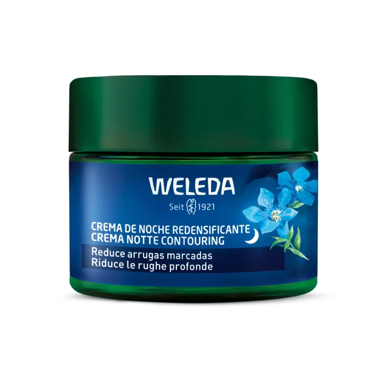 Certificado Crema de noche redensificante de Genciana azul y Edelweiss Weleda 40 ml