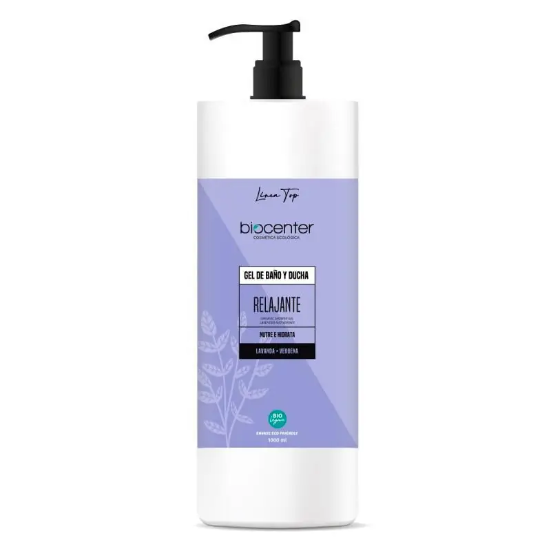 Oferta Limitada Gel de baño y ducha relajante Lavanda y Verbena TOP Biocenter 1l
