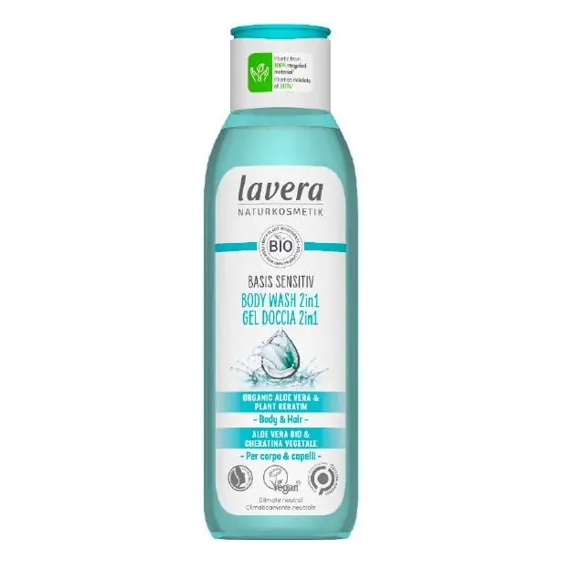 Gel de ducha & champú 2 en 1, Lavera 250 ml Disponible Ahora