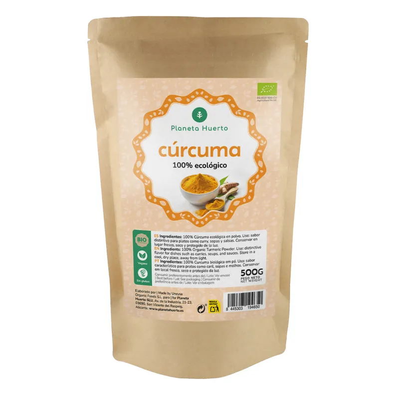 Cúrcuma en polvo ECO Planeta Huerto 500 g Marca Reconocida