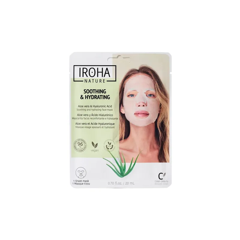 Bestseller Mascarilla Facial Tisú Reconfortante e Hidratante con Aloe Vera Iroha Nature 20ml
