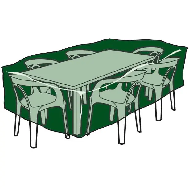 Comprar En Línea Funda rectangular cubre mesas y sillas de polietileno 225x 143x 90 cm