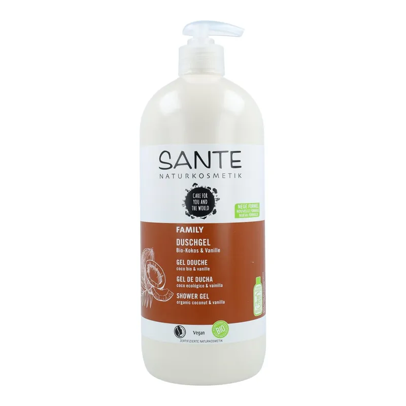Gel de ducha BIO de coco y vainilla Sante 950 ml Envío Gratis