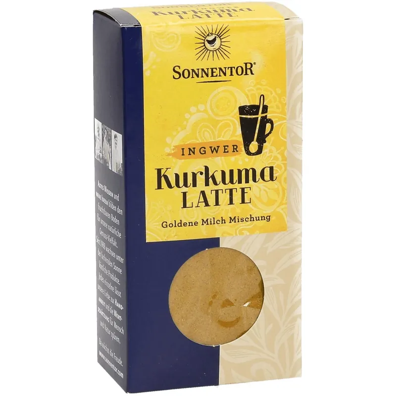 Auténtico Cúrcuma latte ginger leche dorada BIO 60g Sonnentor