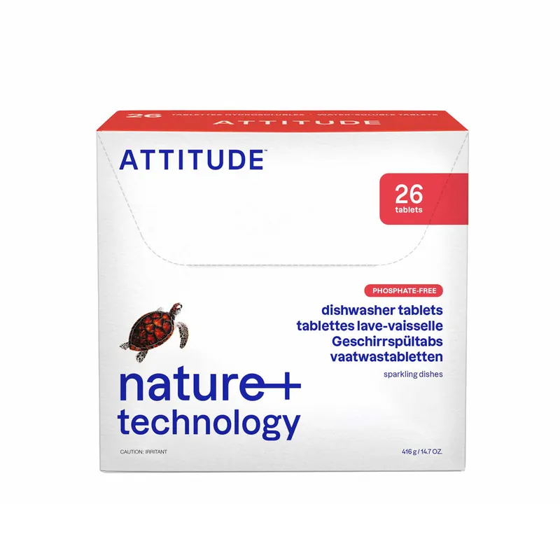 Nuevo Modelo Detergente para máquina lavavajillas Attitude 26 dósis