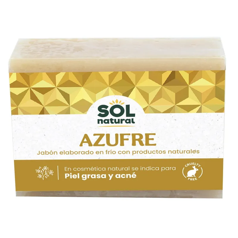 Garantía De Devolución De Dinero Jabón natural de azufre Sol Natural 100 g
