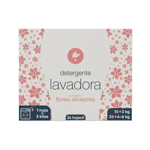 Barato Detergente Lavadora en Láminas Flores silvestres Neletab 24 uds