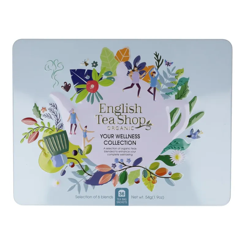 Lata colección Wellness 36 bolsitas Té English Tea Shop 54 g Premium