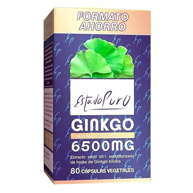 Estado Puro Ginkgo 6500 Mg 80 Capsulas Auténtico