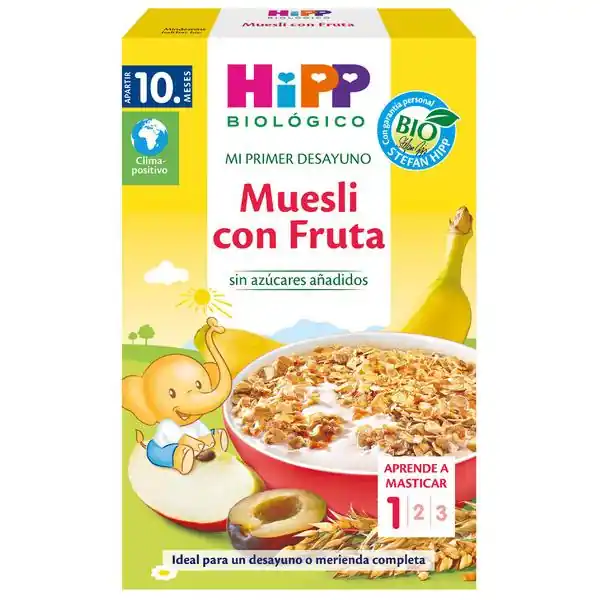 Devolución Gratuita Muesli para niños con Fruta Bio +10 meses HiPP 200 g