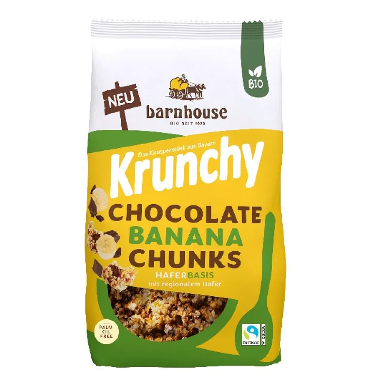 Muesly Krunchy BIO Choco Banana Chunks Barnhouse 450 g Ordena Ya