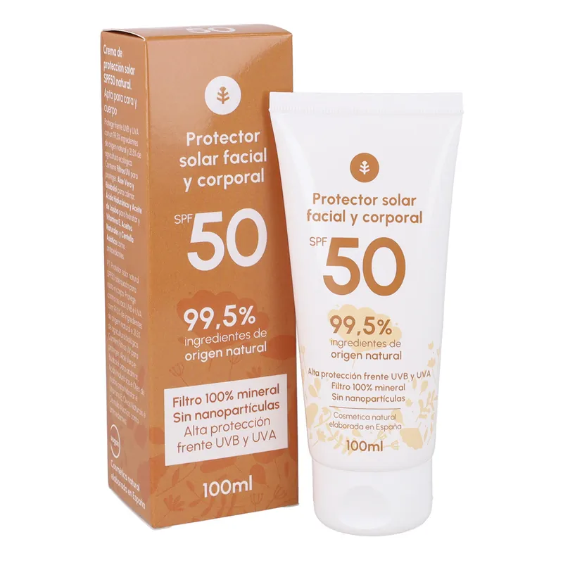 Profesional Crema de protección solar 100% mineral SPF50 Planeta Huerto 100 ml