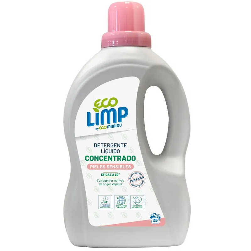 Detergente Liquido Pieles Sensibles Mimidu ECO 25 dosis Artesanal