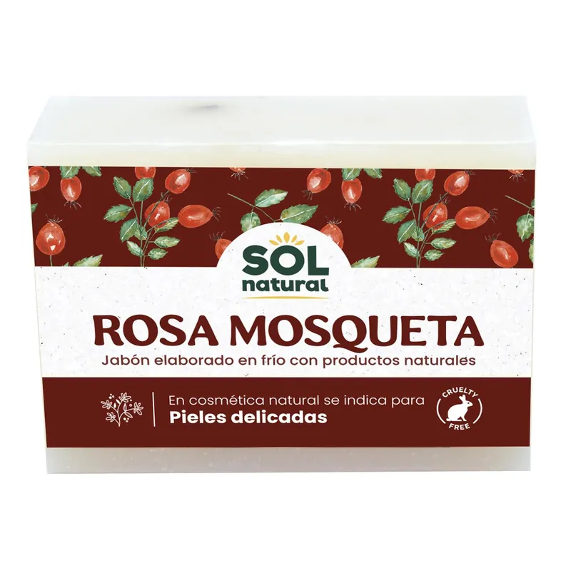 Precio Rebajado Jabón natural de rosa mosqueta Sol Natural 100 g
