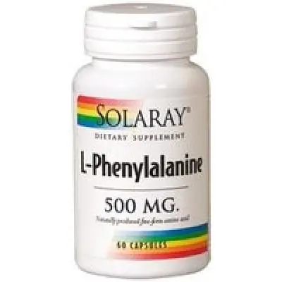 Alta Calidad Fenilalanina 500 mg Solaray, 60 cápsulas