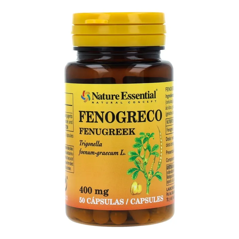 Solo Por Tiempo Limitado Fenogreco 400 mg Nature Essential, 50 cápsulas
