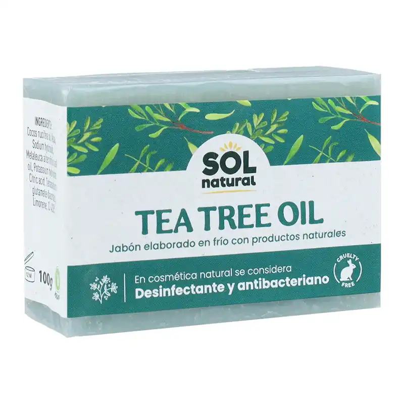 Envío Gratis Jabón natural de árbol del té (TTO) Sol Natural 100 g