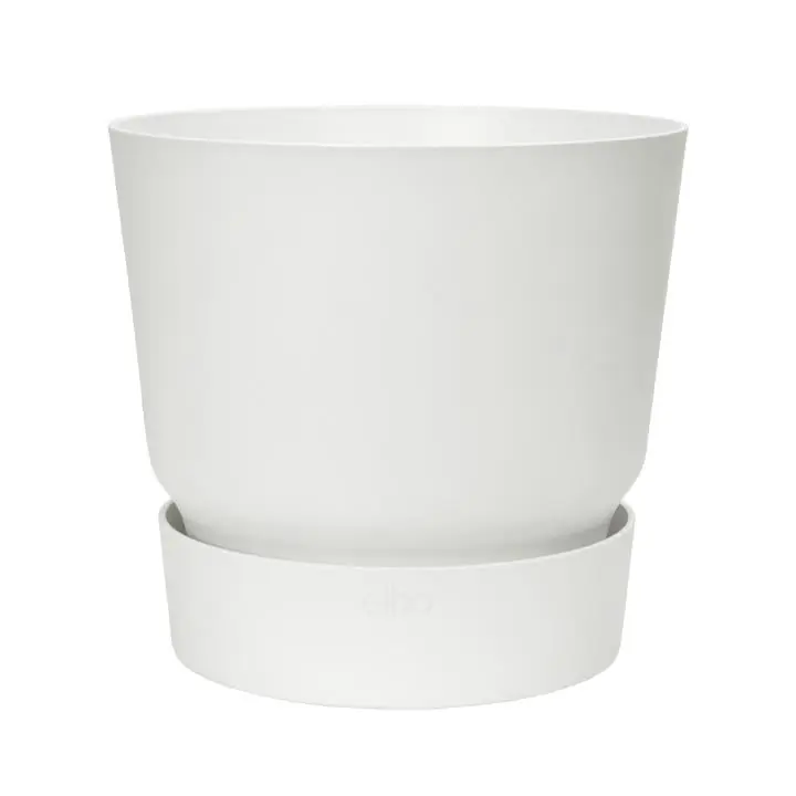 Macetero con plato integrado Greenville Elho Blanco 18 cm Marca Reconocida