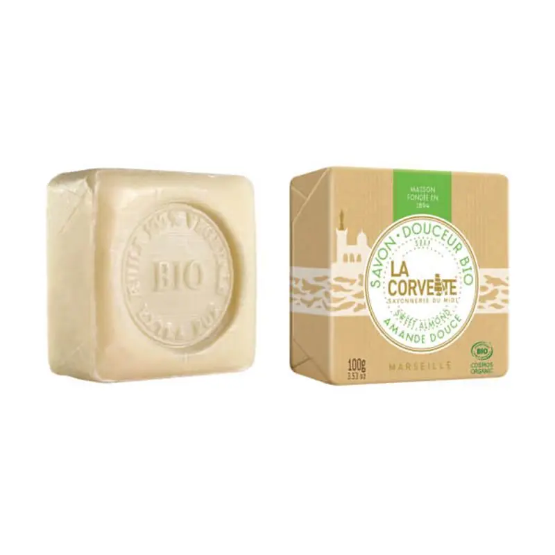 Solo Por Tiempo Limitado Jabón natural en pastilla Almendras dulces La Corvette 100 g