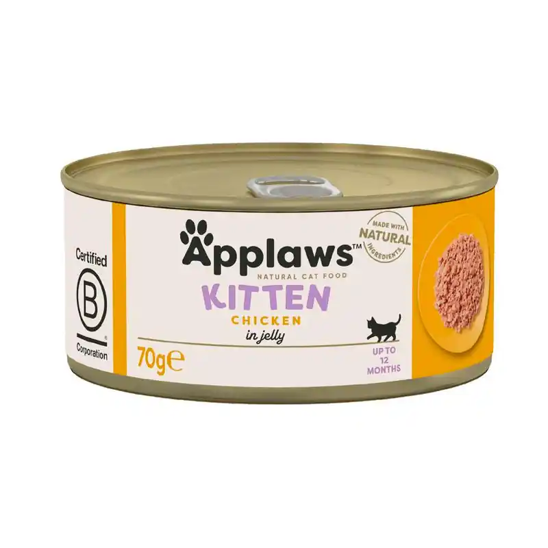 Rebajas Lata de Pollo Comida húmeda para gatitos natural grain free- Applaws Cat 70 g