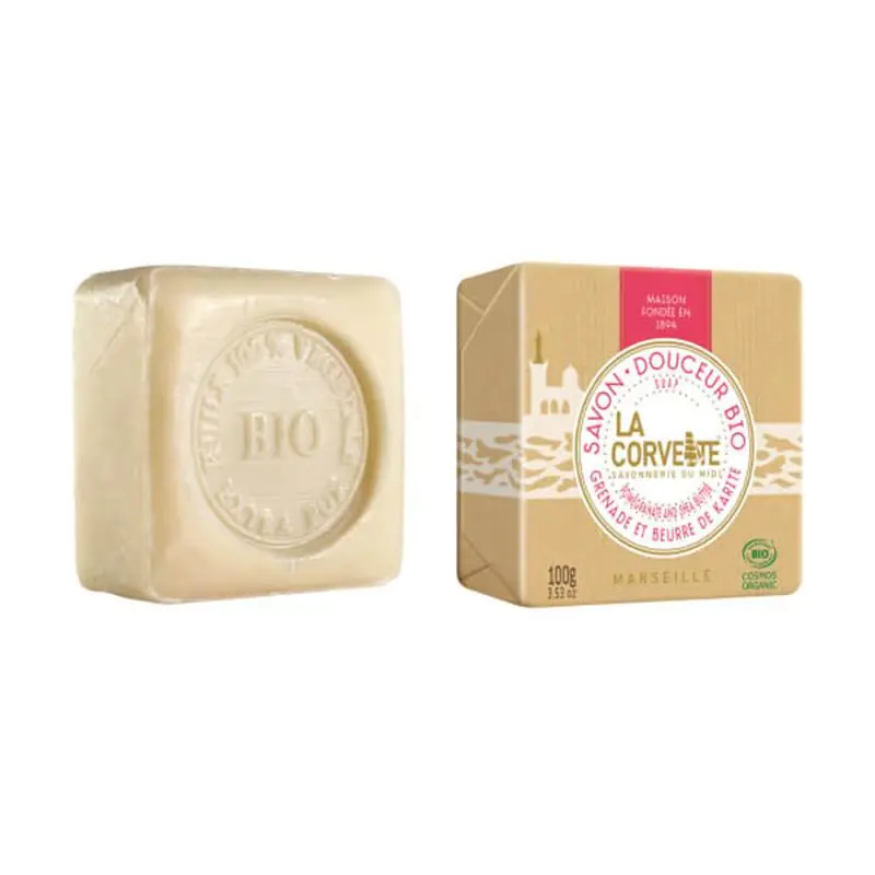 Imprescindible (Must-Have) Jabón natural en pastilla Granada y karité BIO La Corvette 100 g