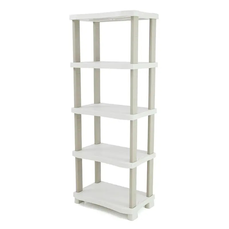 Estantería 70 cm con 5 estantes Space Saver Plastiken Beige Promoción