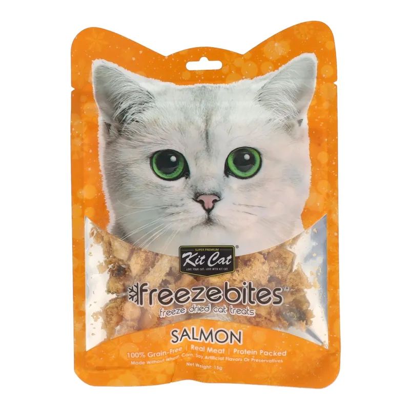 Comprar En Línea Kit Cat FreezeBites - Salmón 15 g Snack liofilizado natural para gatos