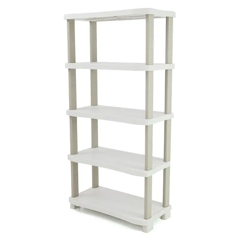 Promoción Exclusiva Estantería 90 cm con 5 estantes Space Saver Plastiken Beige