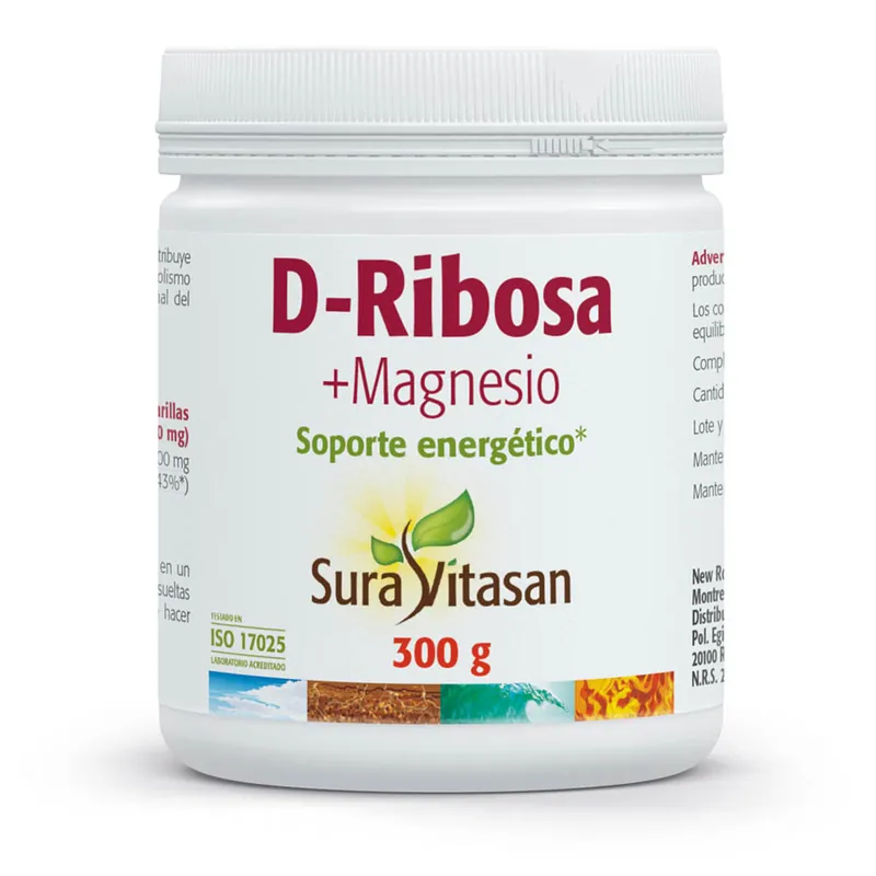 D-Ribosa + Magnesio, Sura Vitasan, 300 gr Ordenar Ahora Mismo