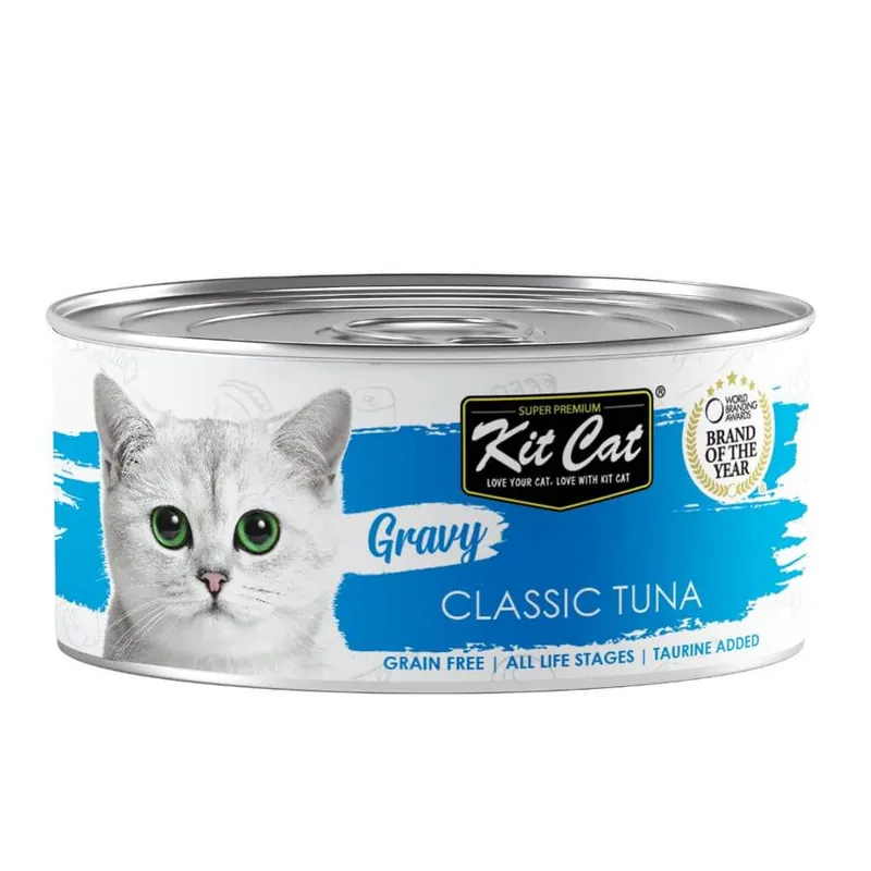 Kit Cat Lata Gravy - Atún Classic 70 g Comida húmeda para gatos en salsa Precio De Fábrica