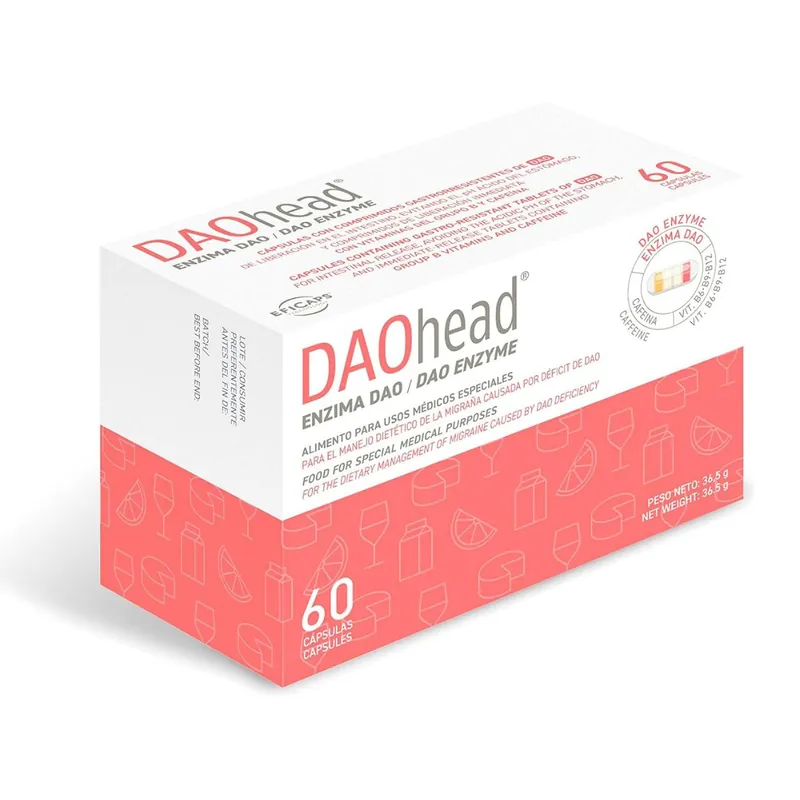 DAOhead® 60 cápsulas con comprimidos gastrorresistentes Súper Precio