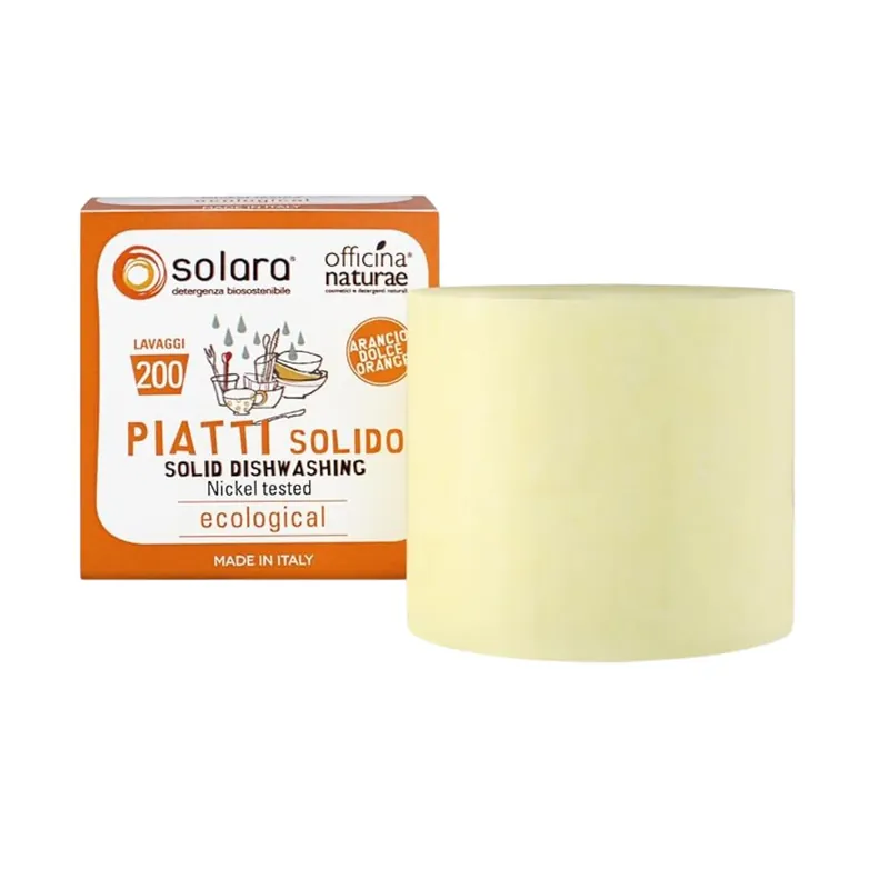 Detergente Platos Sólido Naranja 80 gr Officina Naturae De Moda