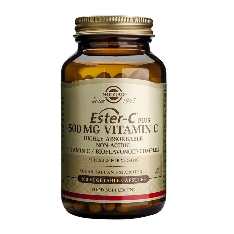 Rebajas Ester C plus Vitamina C de 500mg Solgar 100 cápsulas vegetales