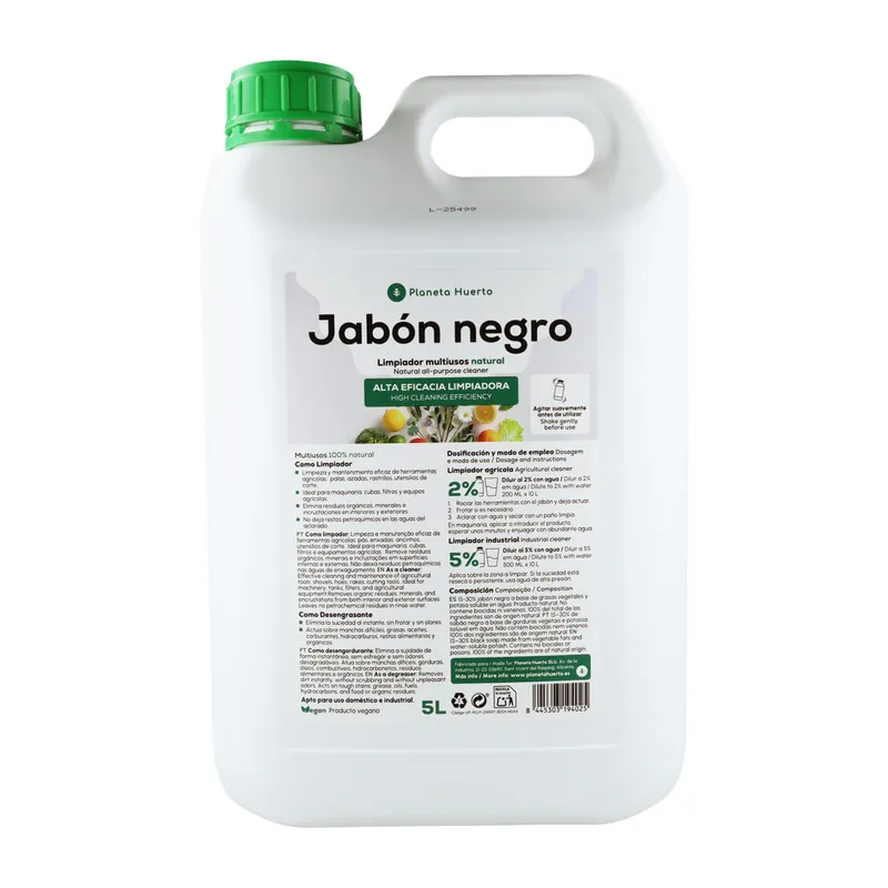 Envío Exprés Jabón potásico Negro Planeta Huerto 5 L