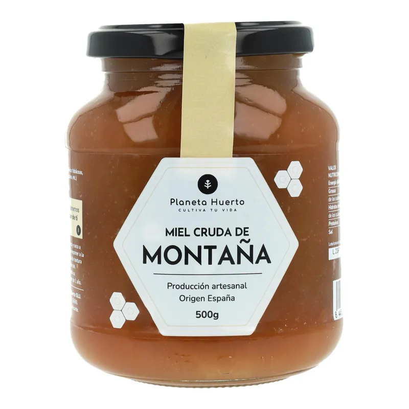 Envío Gratis Miel Cruda de Montaña Planeta Huerto 500 gr