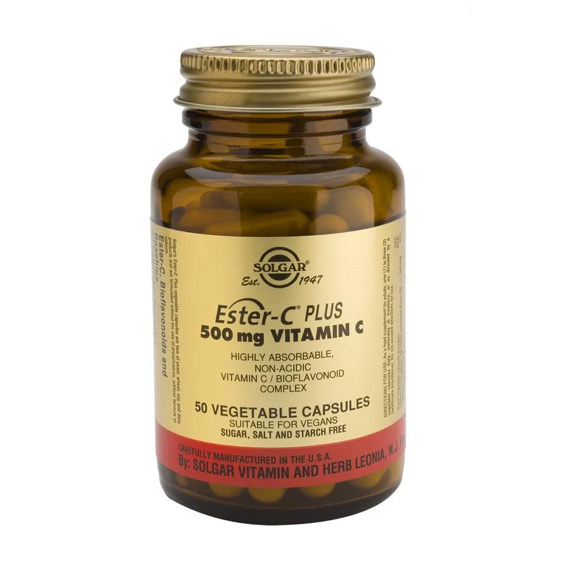 Ester C® Plus 500 mg Solgar, 250 cápsulas vegetales Promoción