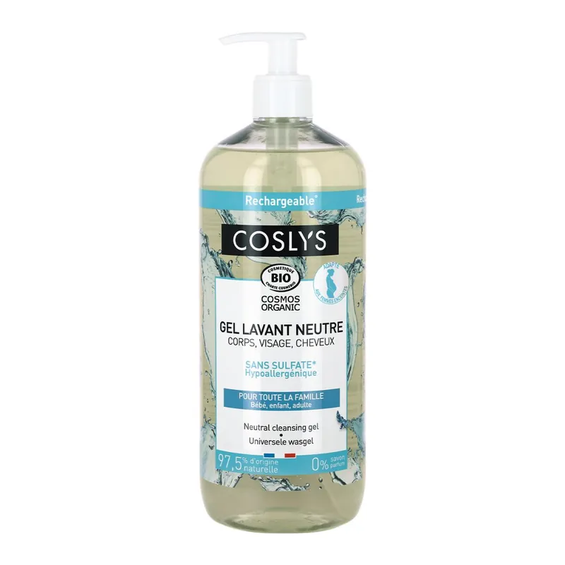 Nuevo Modelo Gel de ducha universal sin perfume Coslys, 1l