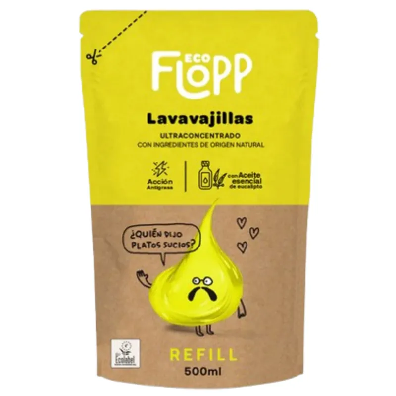 Lavavajillas ECO ultra concentrado refill Flopp 500ml Nueva Colección