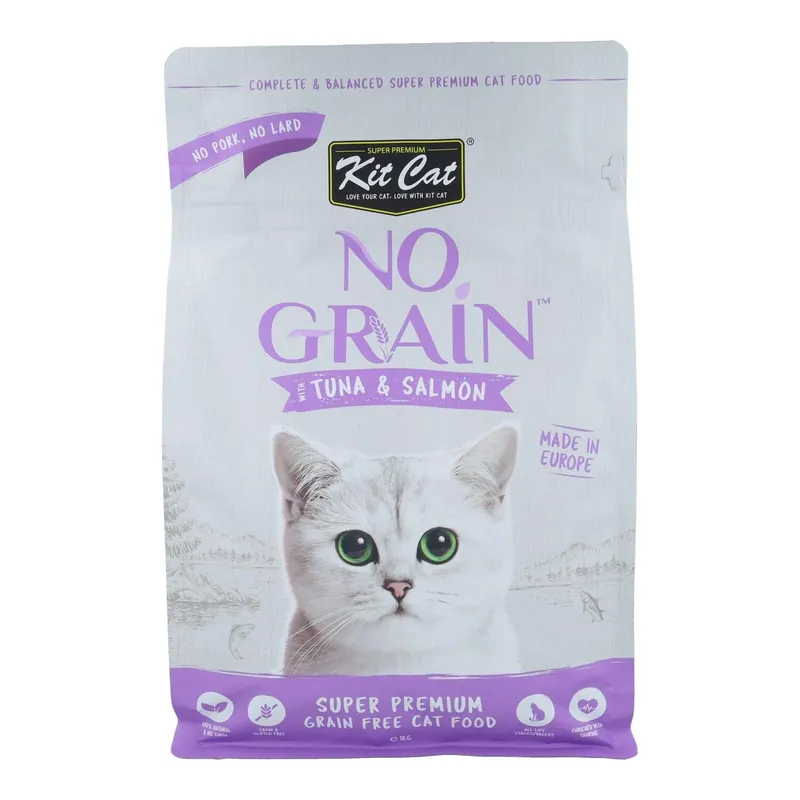 Kit Cat No Grain Cat Food - Atún & Salmón 1 Kg Pienso natural para gatos Comprar En Línea