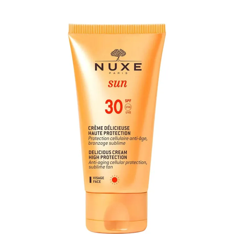 Últimas Unidades Nuxe Sun Crema facial deliciosa alta protección SPF30 Nuxe 50ml