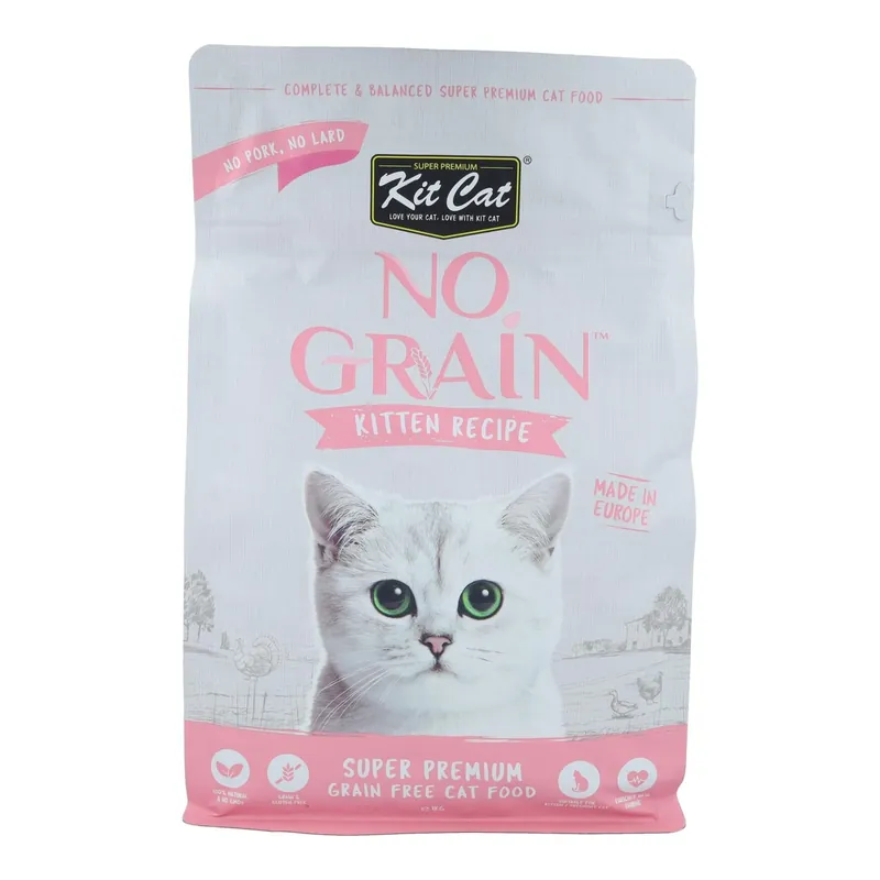 Kit Cat No Grain Cat Food - Kitten Recipe 1 Kg Pienso natural para gatitos Oferta Limitada